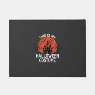 Halloween Costume Haunted Castle Vector Design Doormat