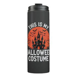 Halloween Costume Haunted Castle Vector Design Thermal Tumbler
