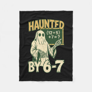 Halloween Costume Haunted  Fleece Blanket