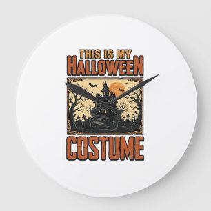Halloween Costume Haunted House Vintage Shirt Desi Large Clock