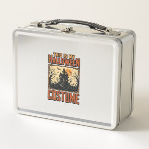 Halloween Costume Haunted House Vintage Shirt Desi Metal Lunch Box