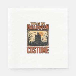 Halloween Costume Haunted House Vintage Shirt Desi Napkin