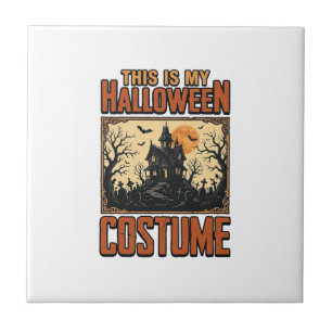 Halloween Costume Haunted House Vintage Shirt Desi Tile
