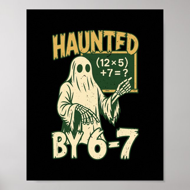 Halloween Costume Haunted  Poster (Front)