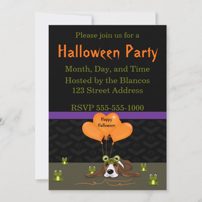 Halloween Costume Invitation (Front)