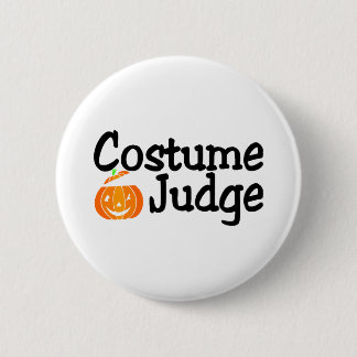 Halloween Costume Judge Pumpkin 6 Cm Round Badge