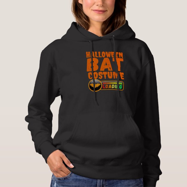 Halloween Costume Loading Vampire Bat Mum Dad Boy  Hoodie (Front)