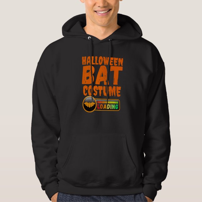 Halloween Costume Loading Vampire Bat Mum Dad Boy  Hoodie (Front)