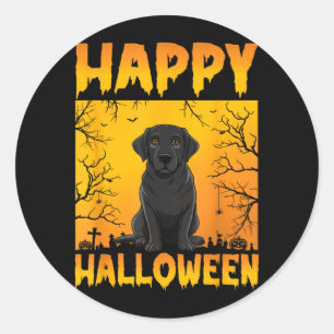 Halloween Costume Men Women Kids Funny Black Classic Round Sticker