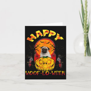 Halloween Costume Men Women Pug Funny Dog Fun Card