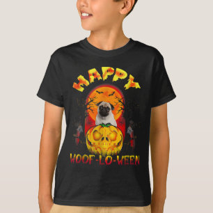 Halloween Costume Men Women Pug Funny Dog Fun T-Shirt