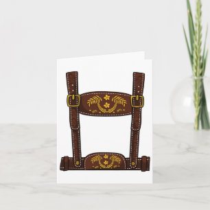 Halloween Costume - Mens Lederhosen Card