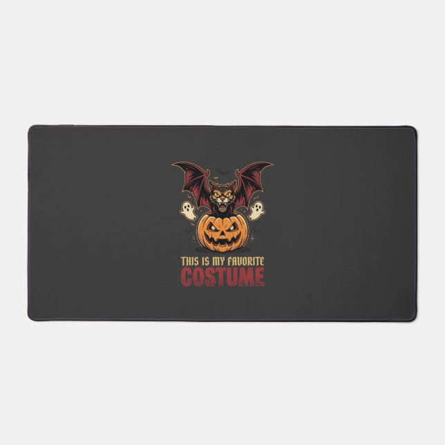 Halloween Costume Monster Pumpkin Gothic Vector De Desk Mat (Front)