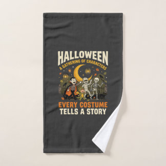 Halloween Costume Night Adventure Hand Towel