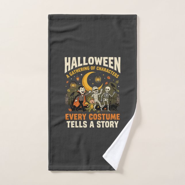 Halloween Costume Night Adventure Hand Towel (Hand Towel)