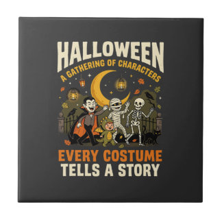 Halloween Costume Night Adventure Tile