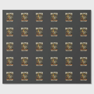 Halloween Costume Night Adventure Wrapping Paper