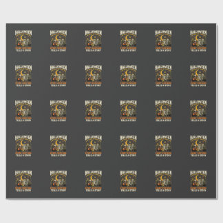 Halloween Costume Night Adventure Wrapping Paper