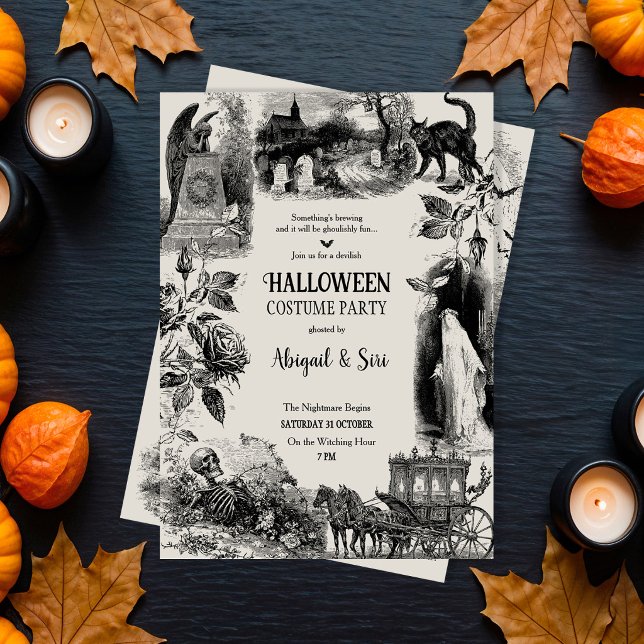Halloween Costume Party Adults Invitation (Creator Uploaded)