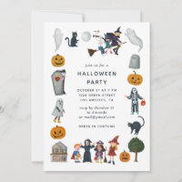 Halloween Costume Party | Cartoon Kids Spooky Cute