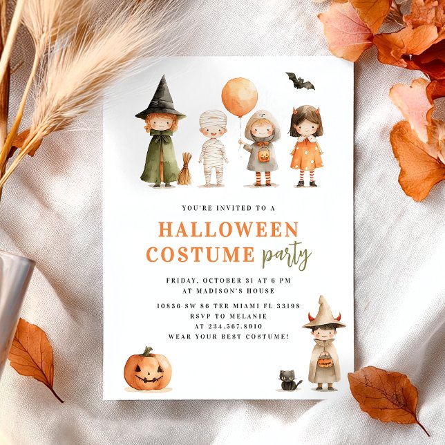 Halloween Costume Party Cute Invitation (Creator Uploaded)