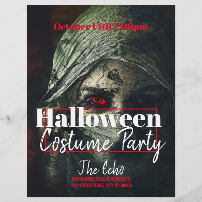 Halloween Costume Party Event Flyer (Front)