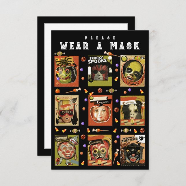 Halloween Costume Party Invitation (Front/Back)