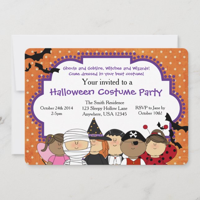 Halloween Costume Party Invitation (Front)