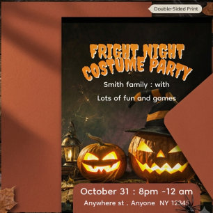 Halloween costume party  invitation