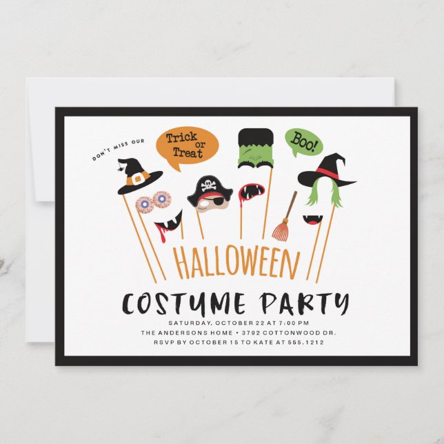 HALLOWEEN COSTUME PARTY INVITATION (Front)