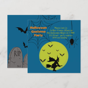 Halloween costume party invitation