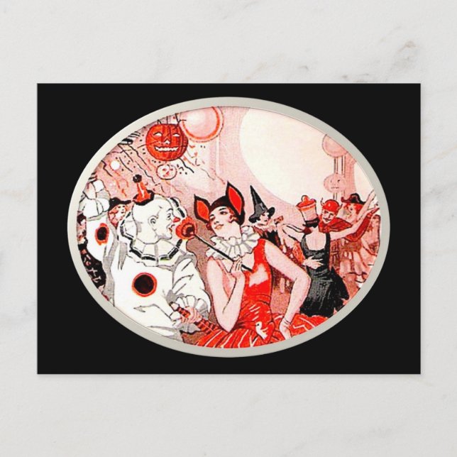 Halloween Costume Party Postcard (Front)