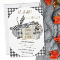 Halloween Costume Party Rustic Farmhouse Pumpkins