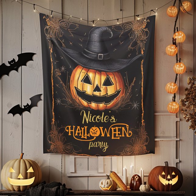 Halloween Costume Party Spooky Wall Decor Tapestry (Halloween Costume Party Spooky Wall Decor Tapestry)