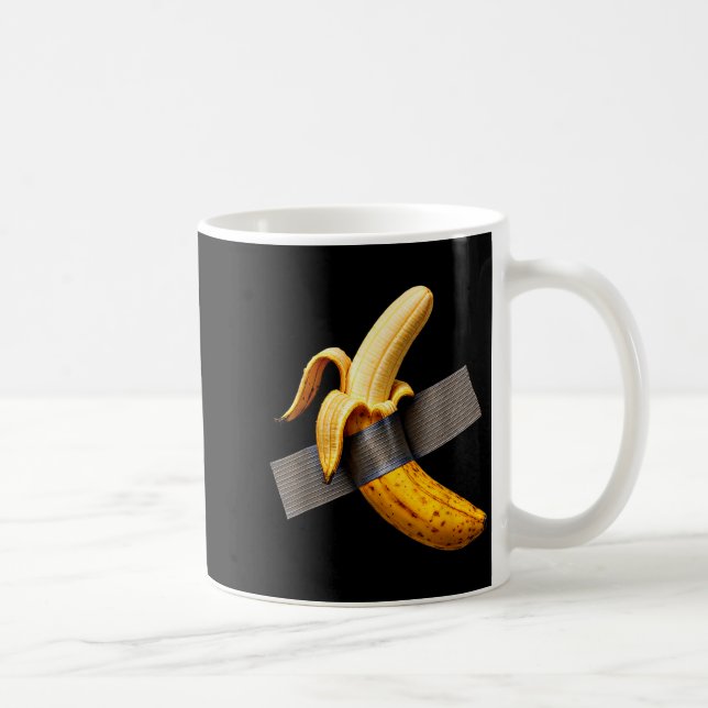 Halloween Costume Peeled Banana Funny Duct Tape Ba Coffee Mug (Right)