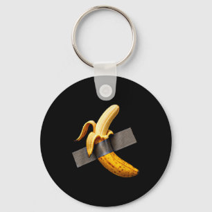 Halloween Costume Peeled Banana Funny Duct Tape Ba Key Ring
