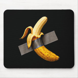 Halloween Costume Peeled Banana Funny Duct Tape Ba Mouse Pad