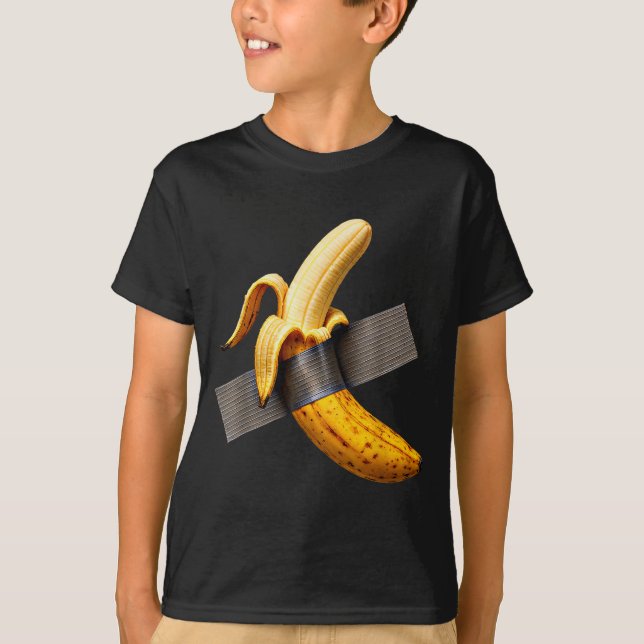 Halloween Costume Peeled Banana Funny Duct Tape Ba T-Shirt (Front)