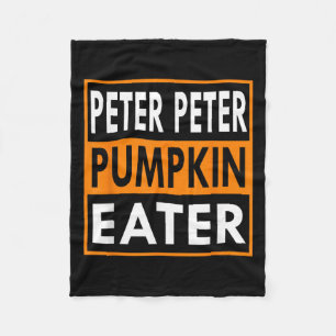 Halloween Costume Peter Pumpkin Eater Fleece Blanket
