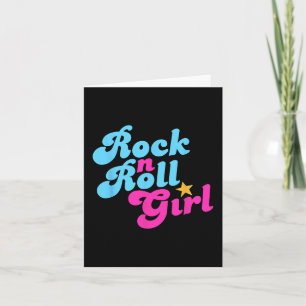Halloween Costume Rock N Roll Girl Rock And Roll W Card