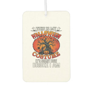 Halloween Costume Scary Broke Pumpkin Spooky Tree Car Air Freshener