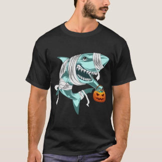 Halloween Costume Shark Pumpkin Spooky Nightmare T-Shirt