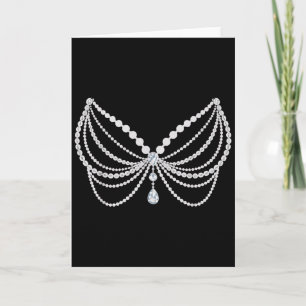 Halloween Costume Show Girl Card