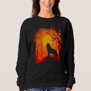 Halloween Costume Siberian Husky Dogs Puppy Owner Sweatshirt