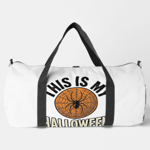 Halloween Costume Spider Web Vintage Shirt Design_ Duffle Bag