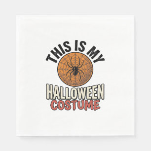 Halloween Costume Spider Web Vintage Shirt Design_ Napkin