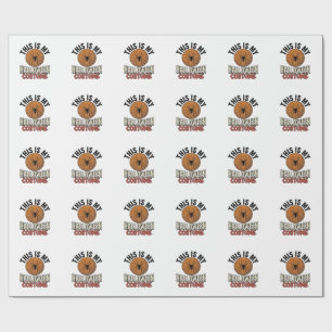 Halloween Costume Spider Web Vintage Shirt Design_ Wrapping Paper