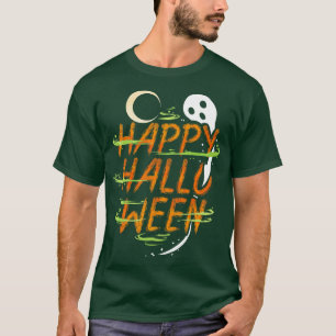 Halloween Costume Spirit Ghost Moon Wishes Happy H T-Shirt