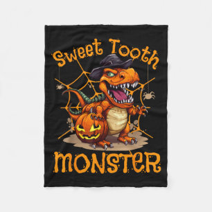 Halloween Costume Spooky Dinosaur Lover Saurian Fleece Blanket