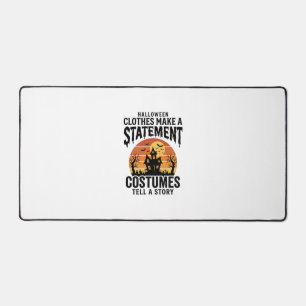 Halloween Costume Statement Vintage Shirt Design_1 Desk Mat